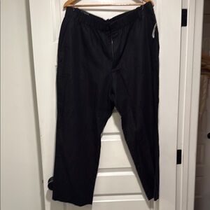 GAP Black Straight Leg Pants with Elastic Waistband